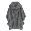 Poncho homme pull velours chaud