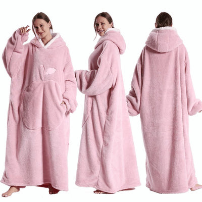 TOWINGO Sweat à Capuche Portable Surchargé Couverture Polaire Avec Poche - Taille Unique