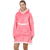 Poncho chat polaire capuche doublée poche kangourou intérieur cosy