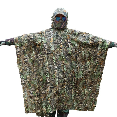 Poncho ghillie camouflage militaire professionnel pour chasse et airsoft