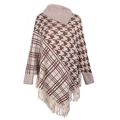Pull Poncho Col Montant