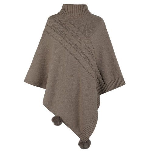 Poncho Femme Long