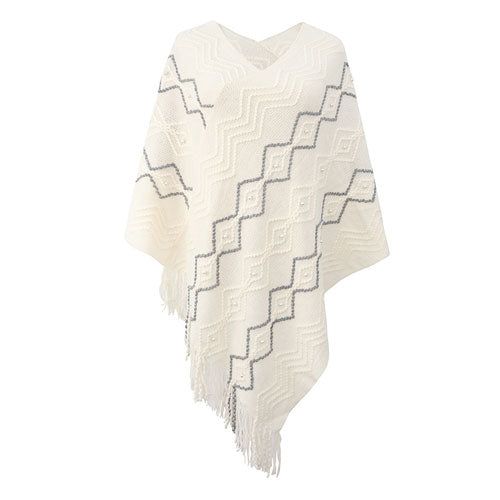 Poncho Chaud Femme