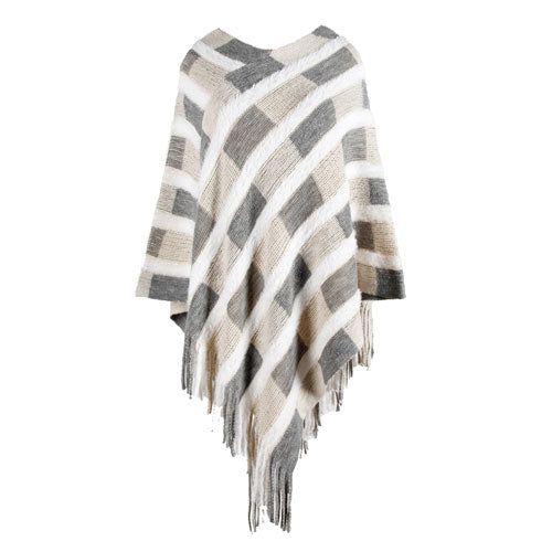 Poncho Hiver Chaud matières isolantes premium