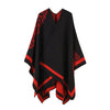 Poncho rouge femme cachemire hiver