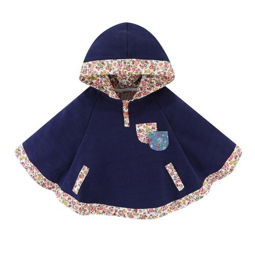 Poncho bébé coton hiver