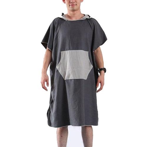 Poncho de bain homme en microfibre