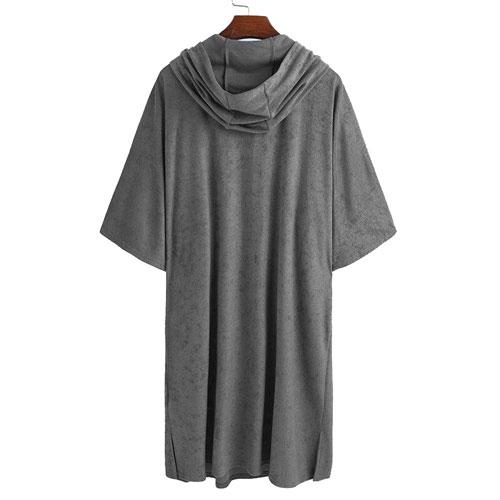 Poncho Polaire Homme Bain Chaleur Post-Douche