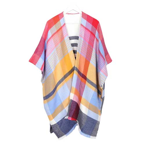 Poncho Femme Écharpe Cachemire