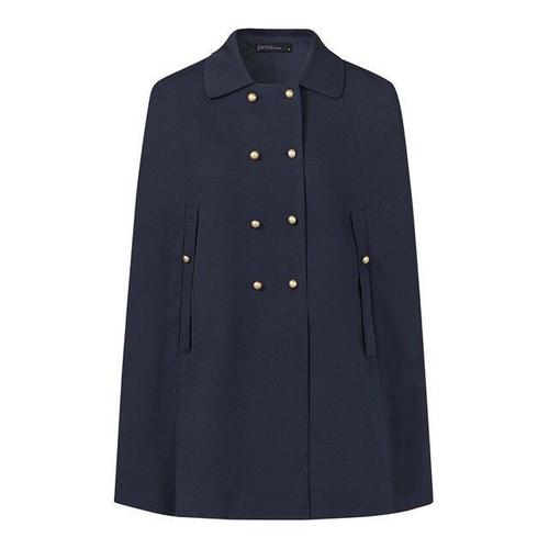 Poncho femme mentaux boutons