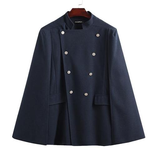 Poncho homme chic à boutons