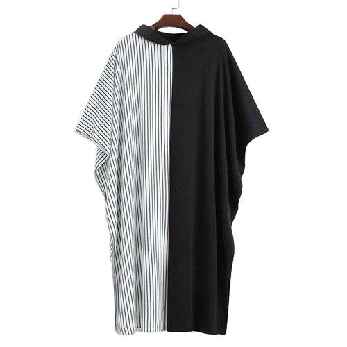 Poncho homme extra long bicolore