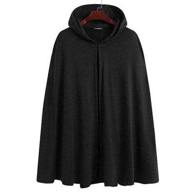 Poncho homme hiver à capuche