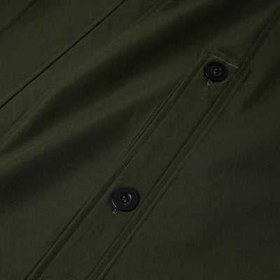 Poncho homme long boutons détails métalliques soignés