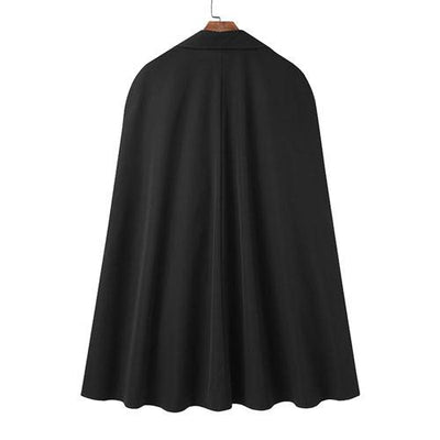 Poncho homme long boutons finitions coutures renforcées