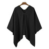 Poncho homme long froid