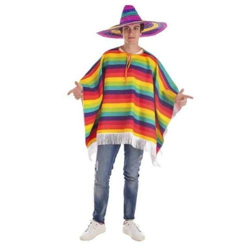 Poncho homme mexicain fin