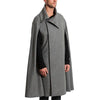 Poncho homme gris style polaire