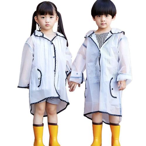 Poncho pluie enfant bleu