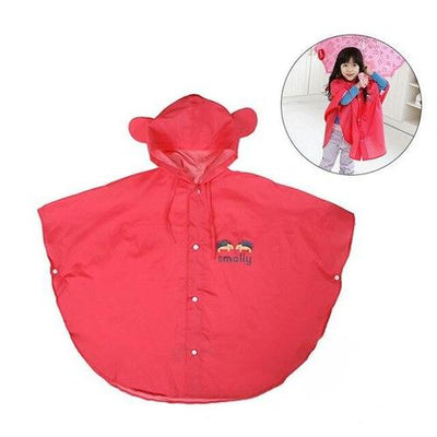 Molti Poncho De Pluie Enfant Imperméable - Cape Avec Capuche Pour Filles Et Garçons - Taille Unique Réutilisable