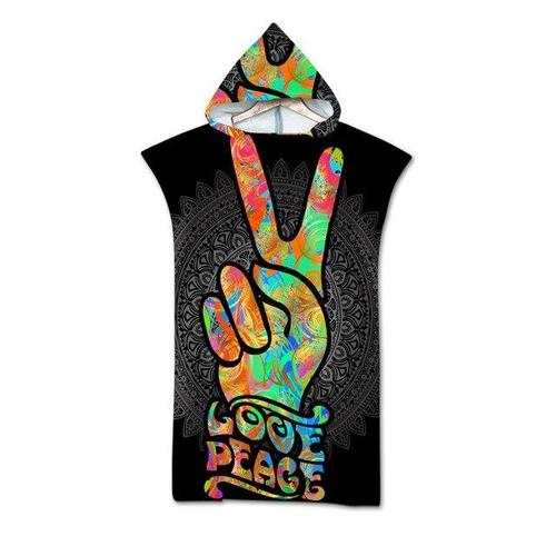 Poncho de surf pour hippie