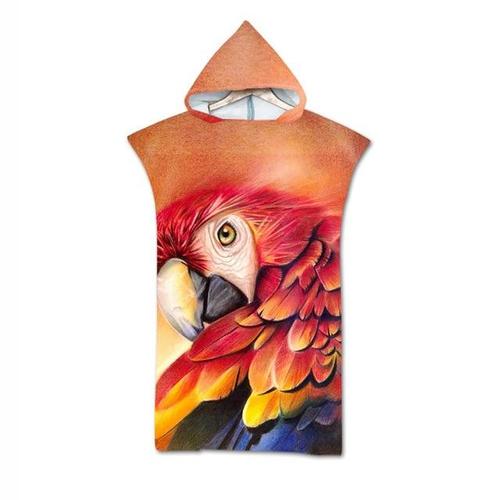 Poncho surf microfibres à capuche