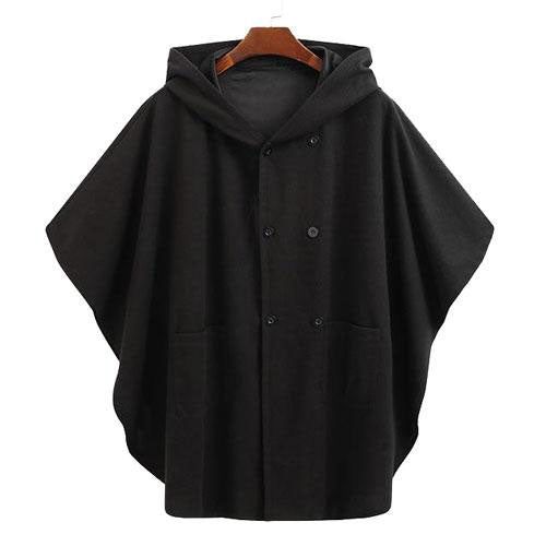 Poncho Homme Cape à Capuche