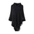 Poncho Femme chaud cosy noir