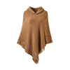 Poncho Femme laine grosse maille hiver
