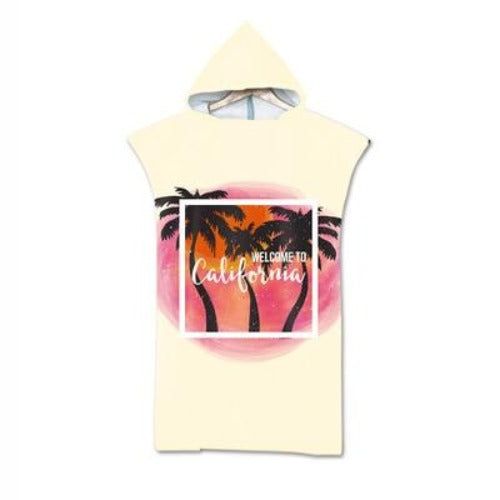 Poncho surf fibre de bambou pour l'été