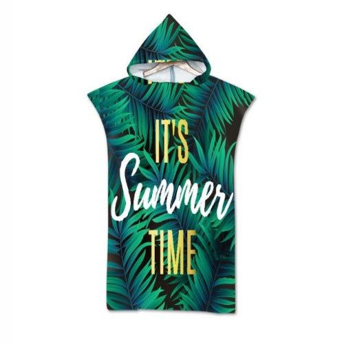 Poncho microfibres chaud plage