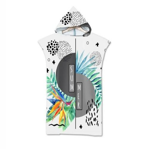 Poncho surf à capuche