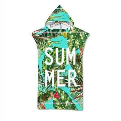 Poncho summer avec capuche plage