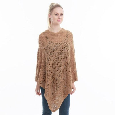 Poncho femme fin à dentelle d'été