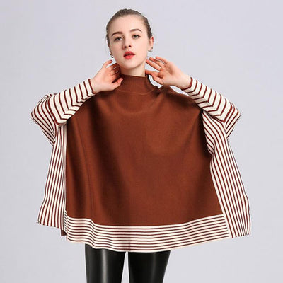 Poncho femme cachemire soyeux