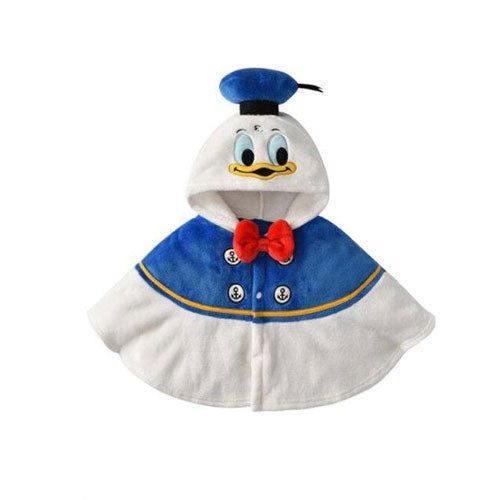 Poncho bébé donald duck polaire