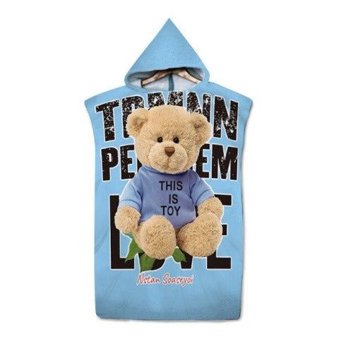Poncho coton chaud plage
